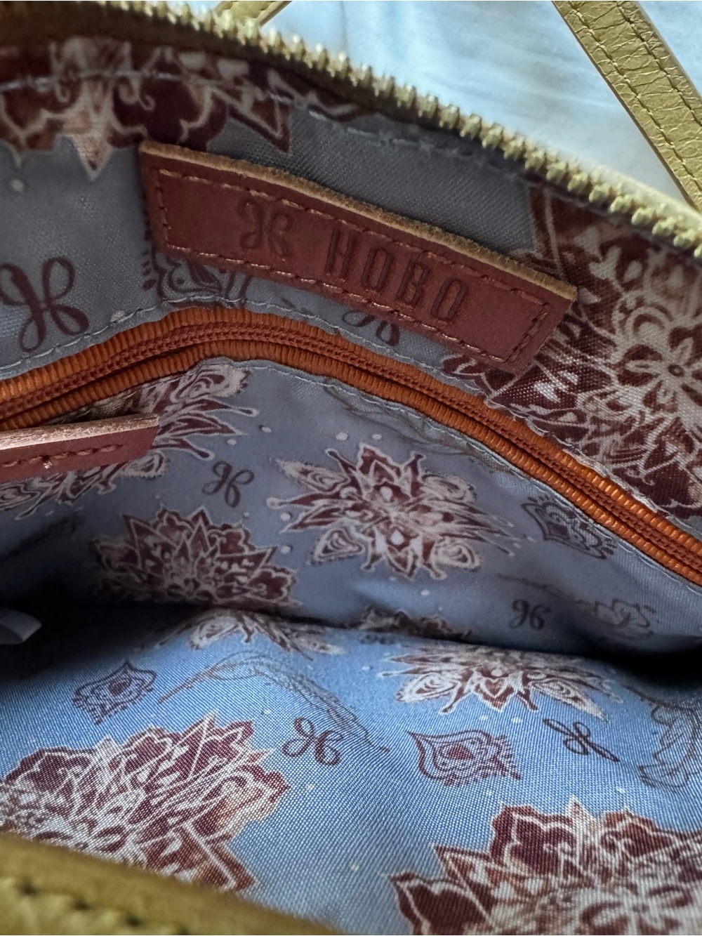 HOBO Evella Mustard Yellow Leather Crossbody Bag - Picture 13 of 13